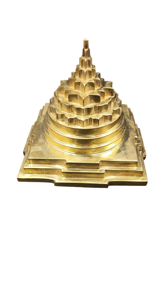 Akhand Handmade Solid Panchdhatu Meru Shree Yantra 4*4 Inch