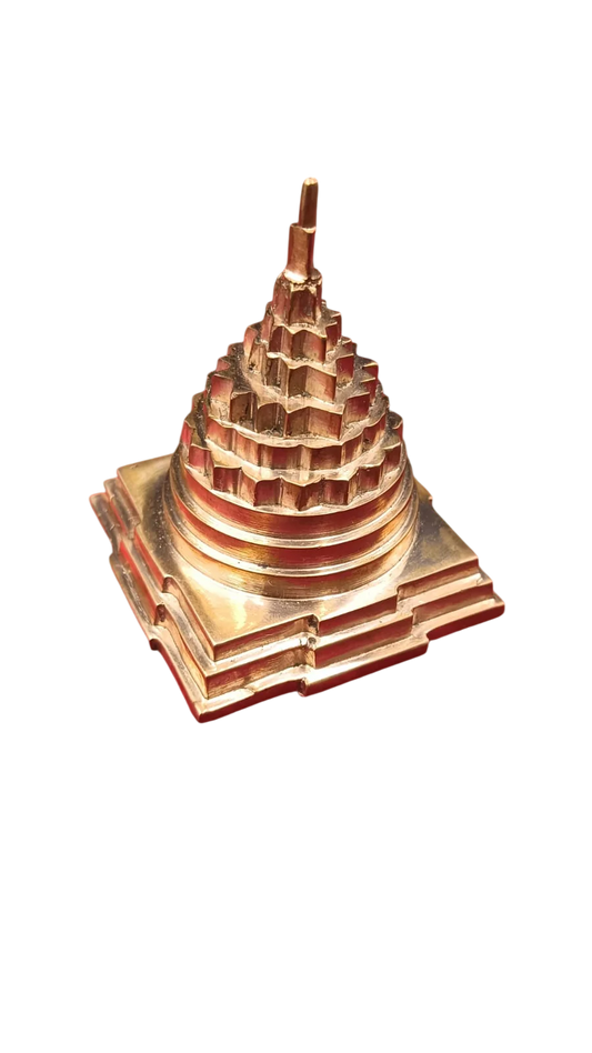 Akhand Handmade Solid Copper Meru Shree Yantra 2.25*2.25 inch