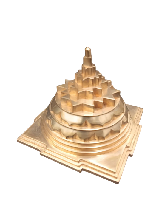 Akhand Handmade Solid Copper Meru Shree Yantra 4*4 inch