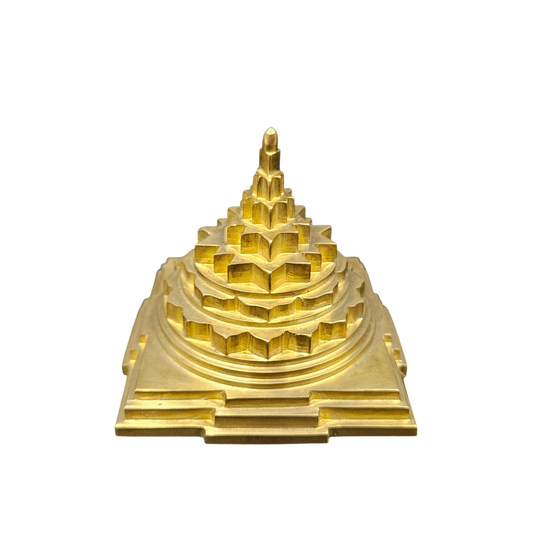 Akhand Handmade Solid Panchdhatu Meru Shree Yantra 3*3 Inch