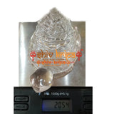 Crystal stone Shree Yantra on Tortoise two hundred five gram