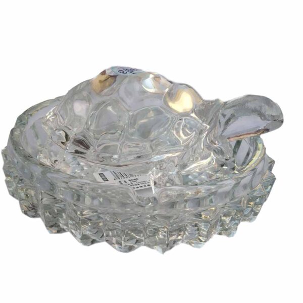 Crystal Tortoise With Plate- small